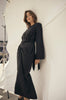 continue tie dress / black