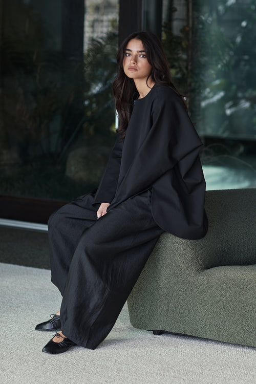 studio ballet flat / black