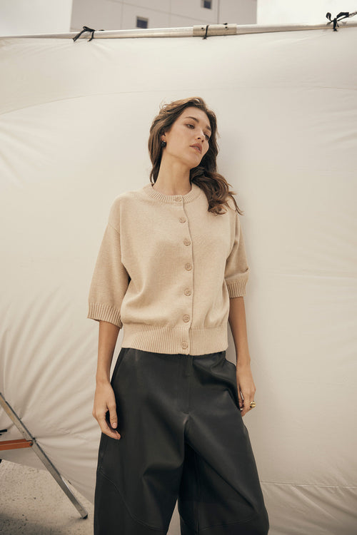 incite cardi / natural marle