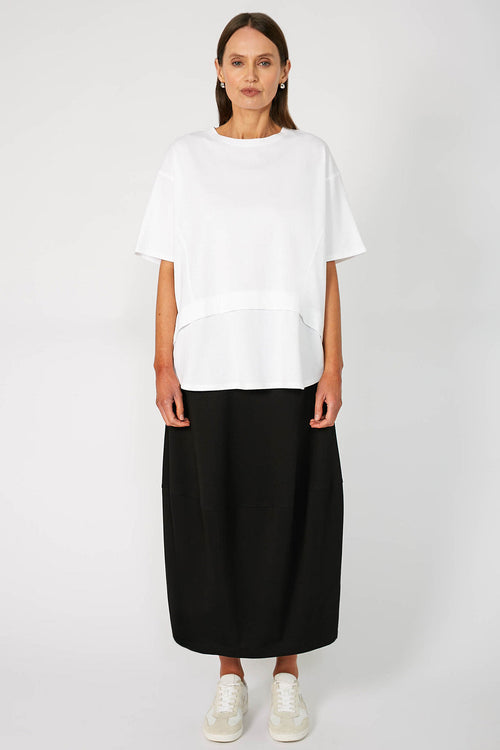 overturn tee / white