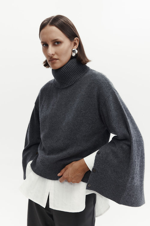 ambient sweater / storm grey