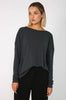 flurry top / gunmetal grey