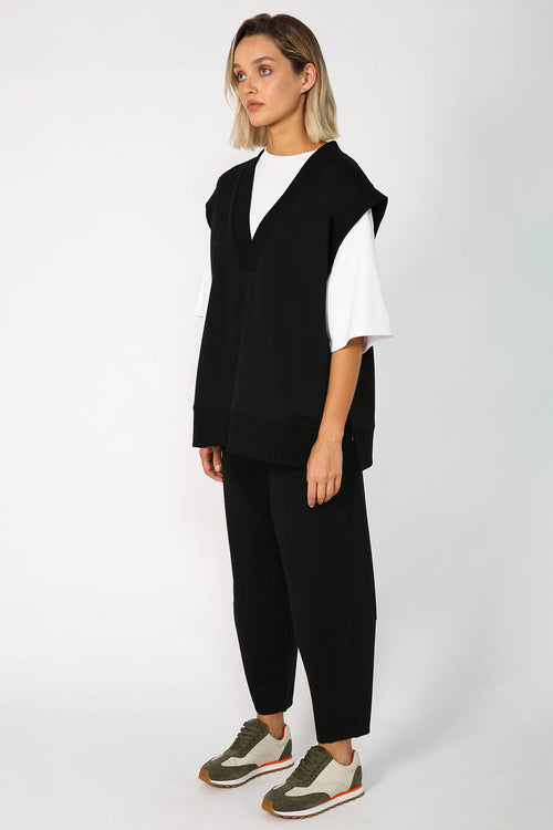 lesson sweat vest / black
