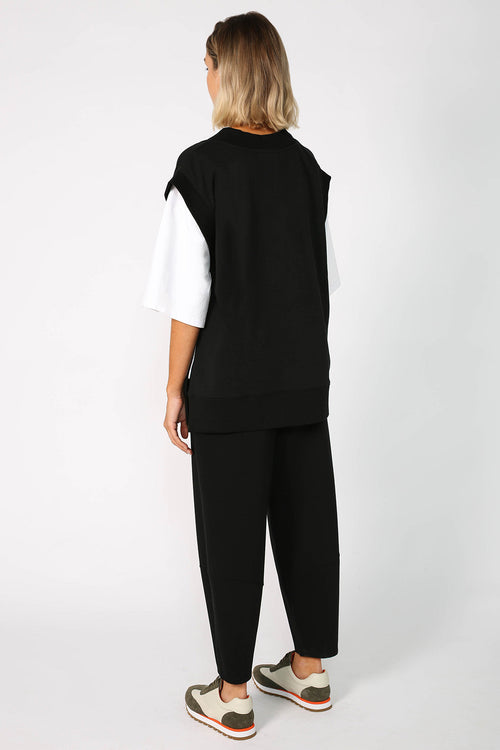 lesson sweat vest / black