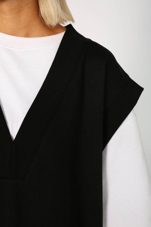 lesson sweat vest / black