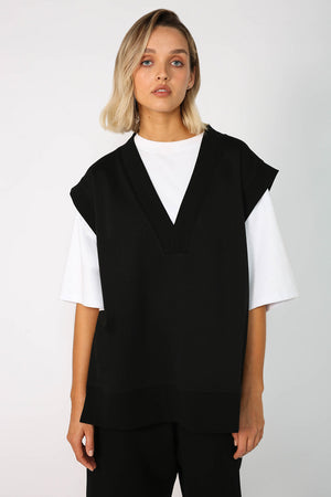 lesson sweat vest / black