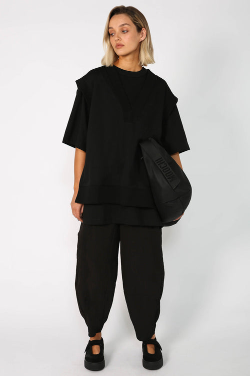 lesson sweat vest / black