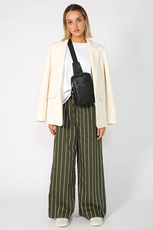 ranging pant / khaki|white stripe