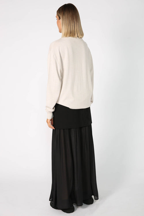 resin skirt / black