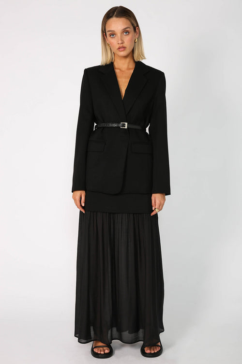 resin skirt / black