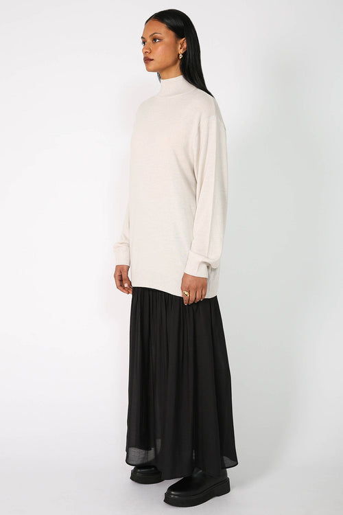 skivvy sweater / oyster marle