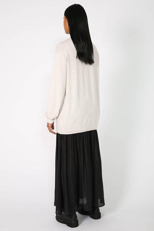 skivvy sweater / oyster marle