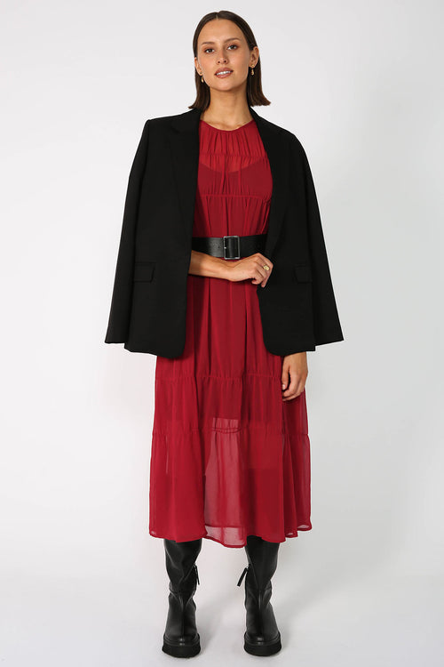 section dress / cranberry