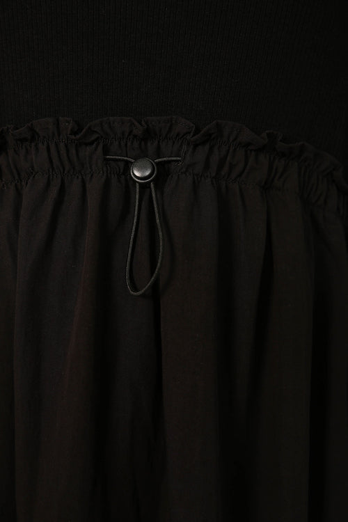 ash longsleeve dress / black
