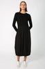 ash longsleeve dress / black