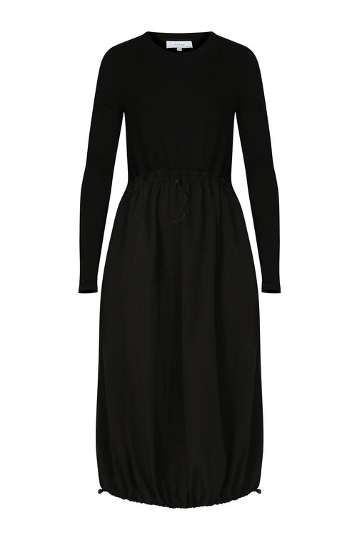 ash longsleeve dress / black