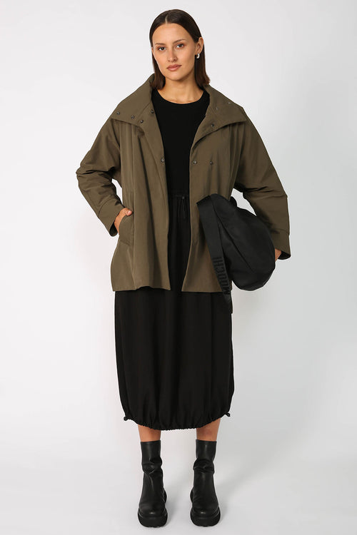 ash longsleeve dress / black