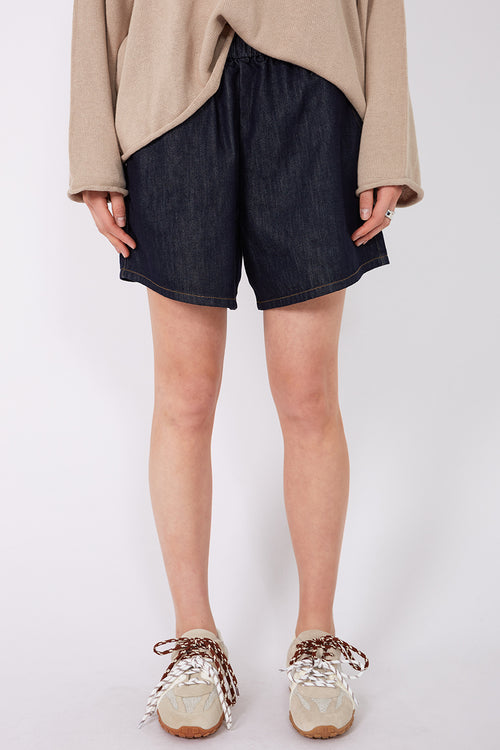 actually denim short / dark indigo