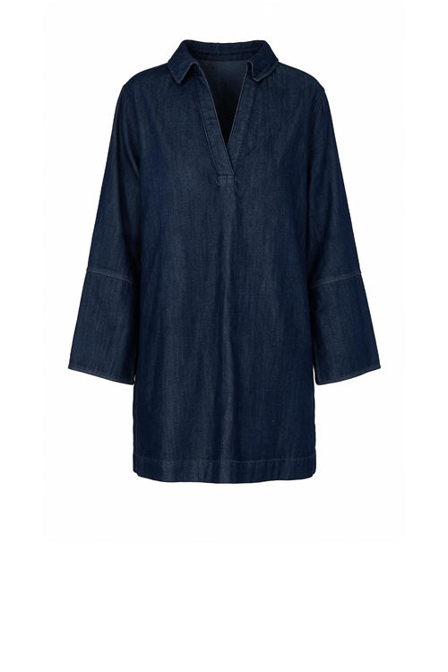 advance dress / dark indigo denim