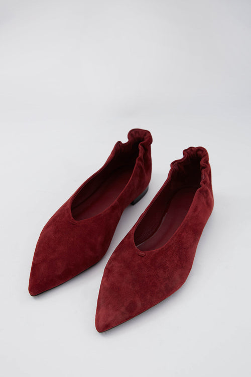 aim ballet flat / sangria