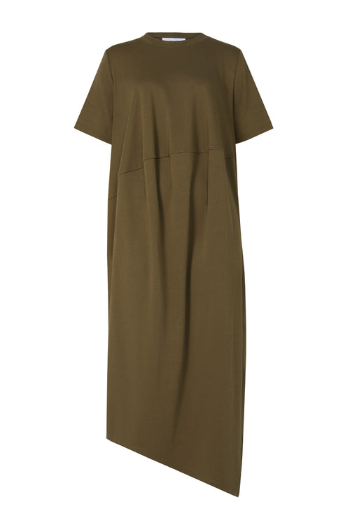 aire midi dress / olive green