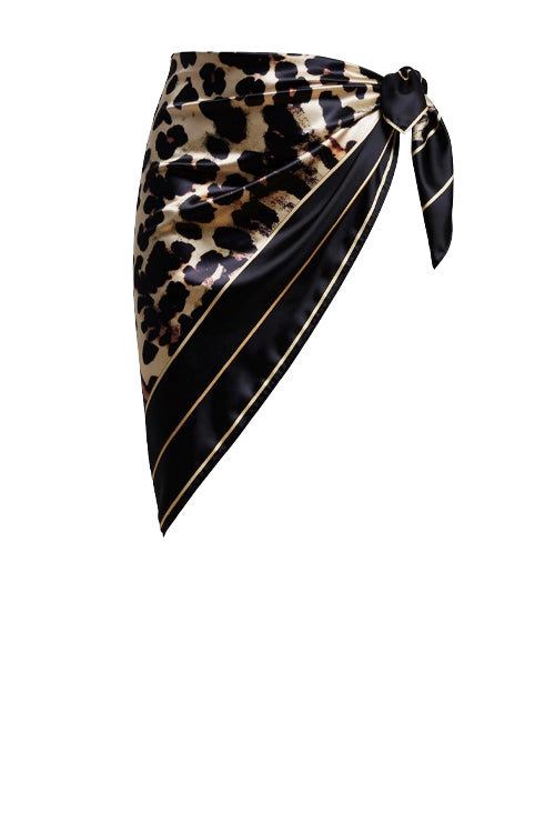 animal silk scarf / animal print