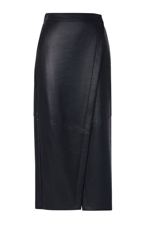 arrow wrap skirt / black