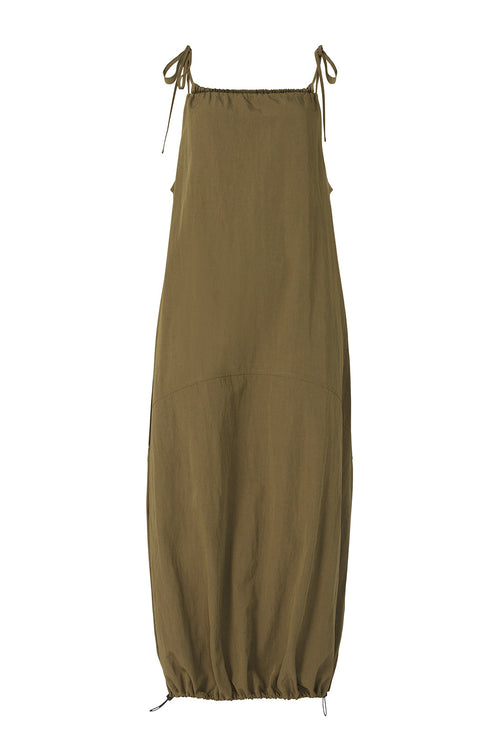 ash pinnie dress / khaki
