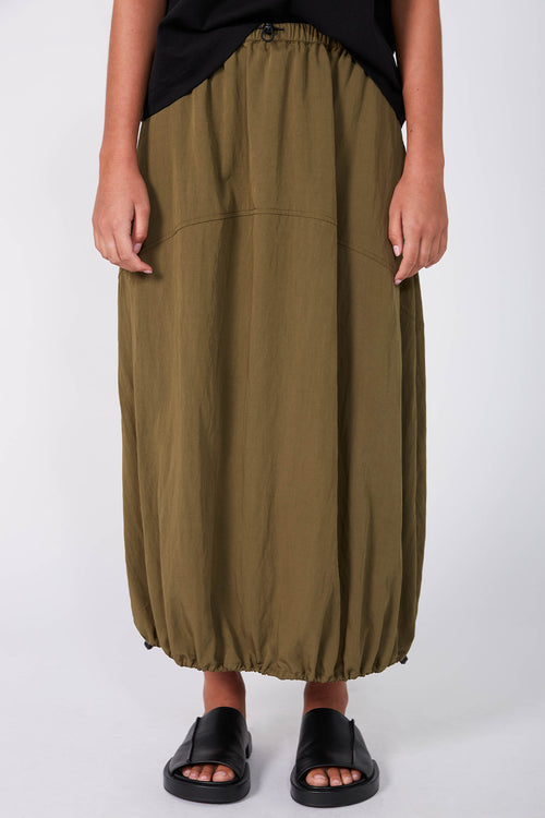 ash skirt / khaki