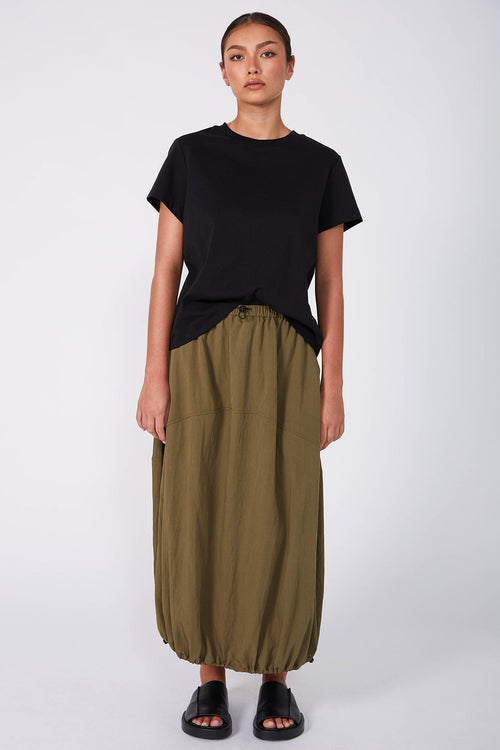 ash skirt / khaki