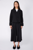 aslant jacket / black