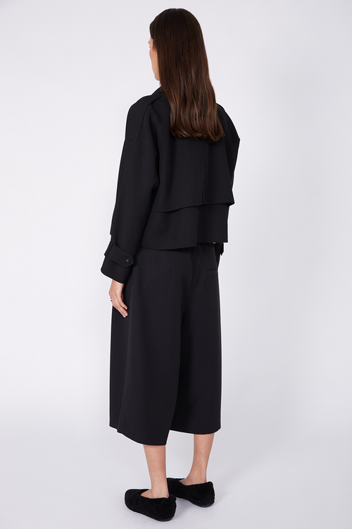 aslant jacket / black