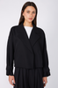 aslant jacket / black