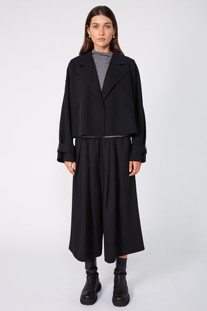 aslant jacket / black