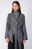assign short trench / grey marle plaid