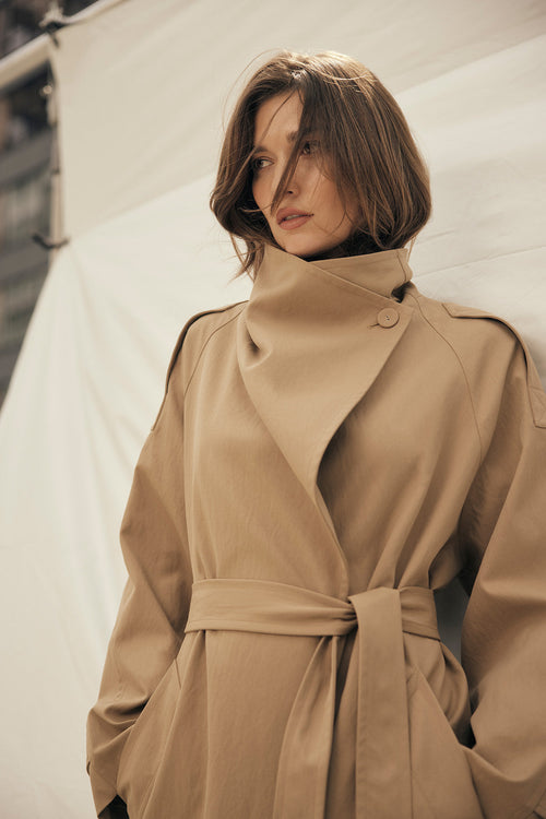assign trench coat / camel
