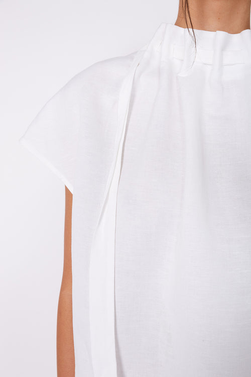 avid short sleeve top / white
