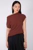 avoid vest sweater / terracotta