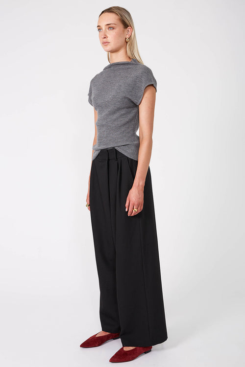 balanced pant / black