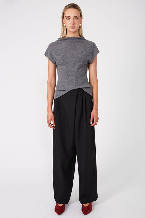 balanced pant / black