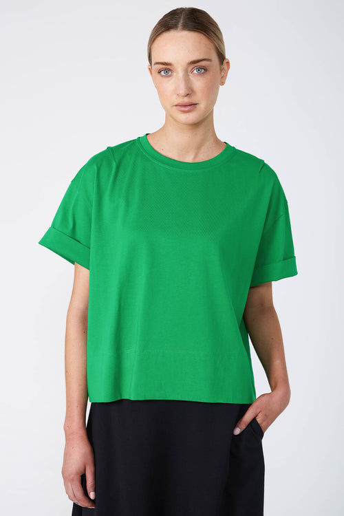 boxed tee / leaf green