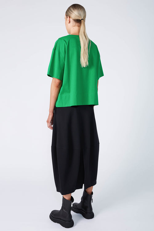 boxed tee / leaf green