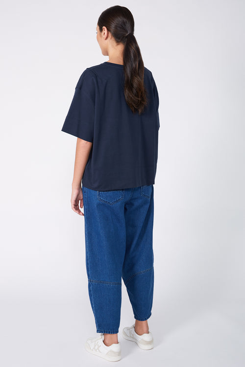 boxed tee / navy