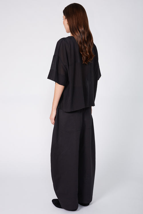 boxed top / black