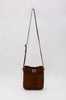 suede pouch bag / brown