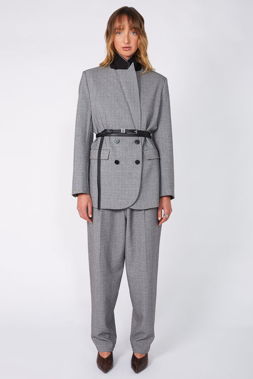 bypass blazer / grey marle