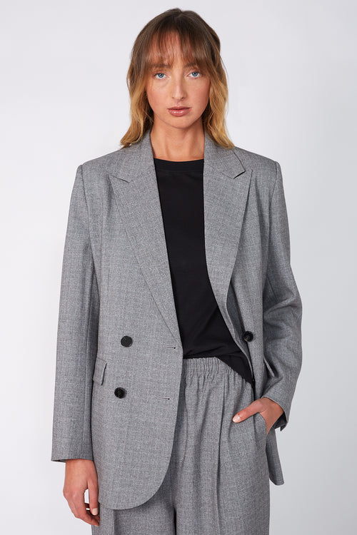 bypass blazer / grey marle