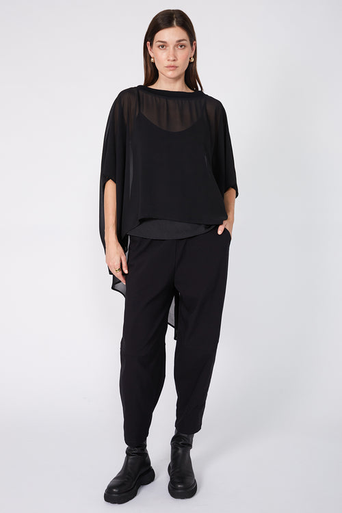 caped crop / black