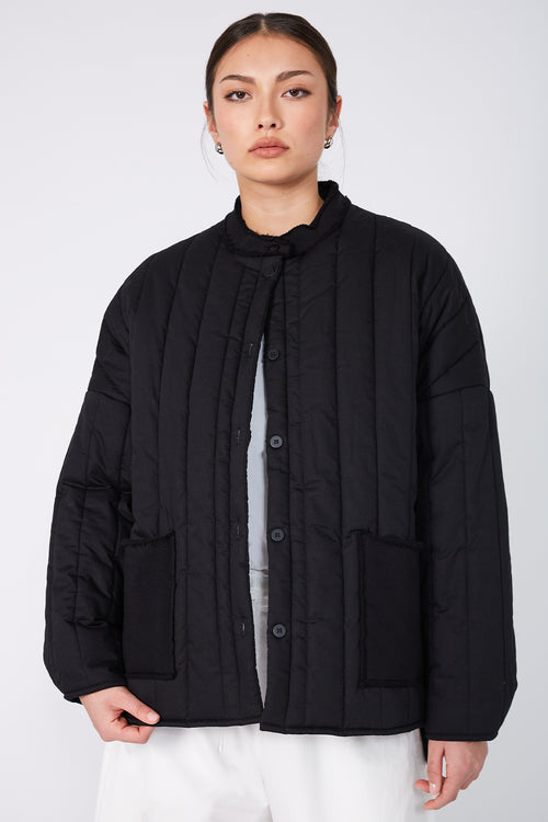 channel jacket / black