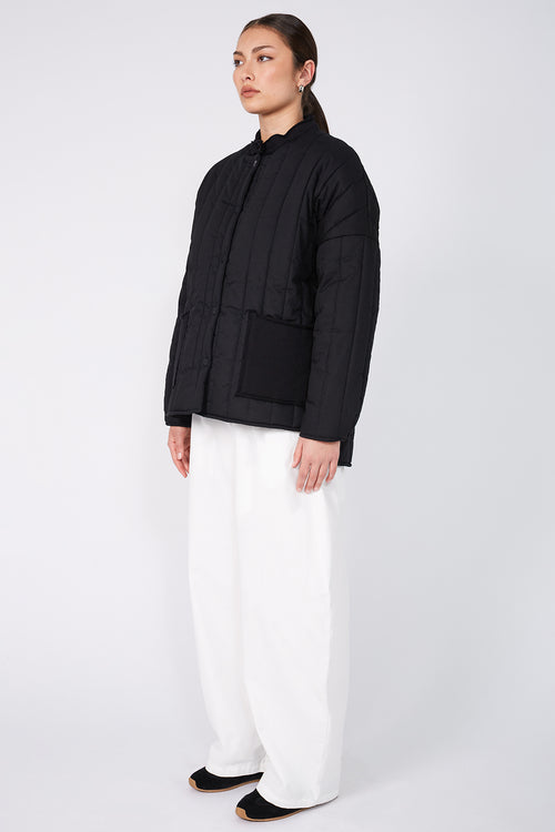 channel jacket / black